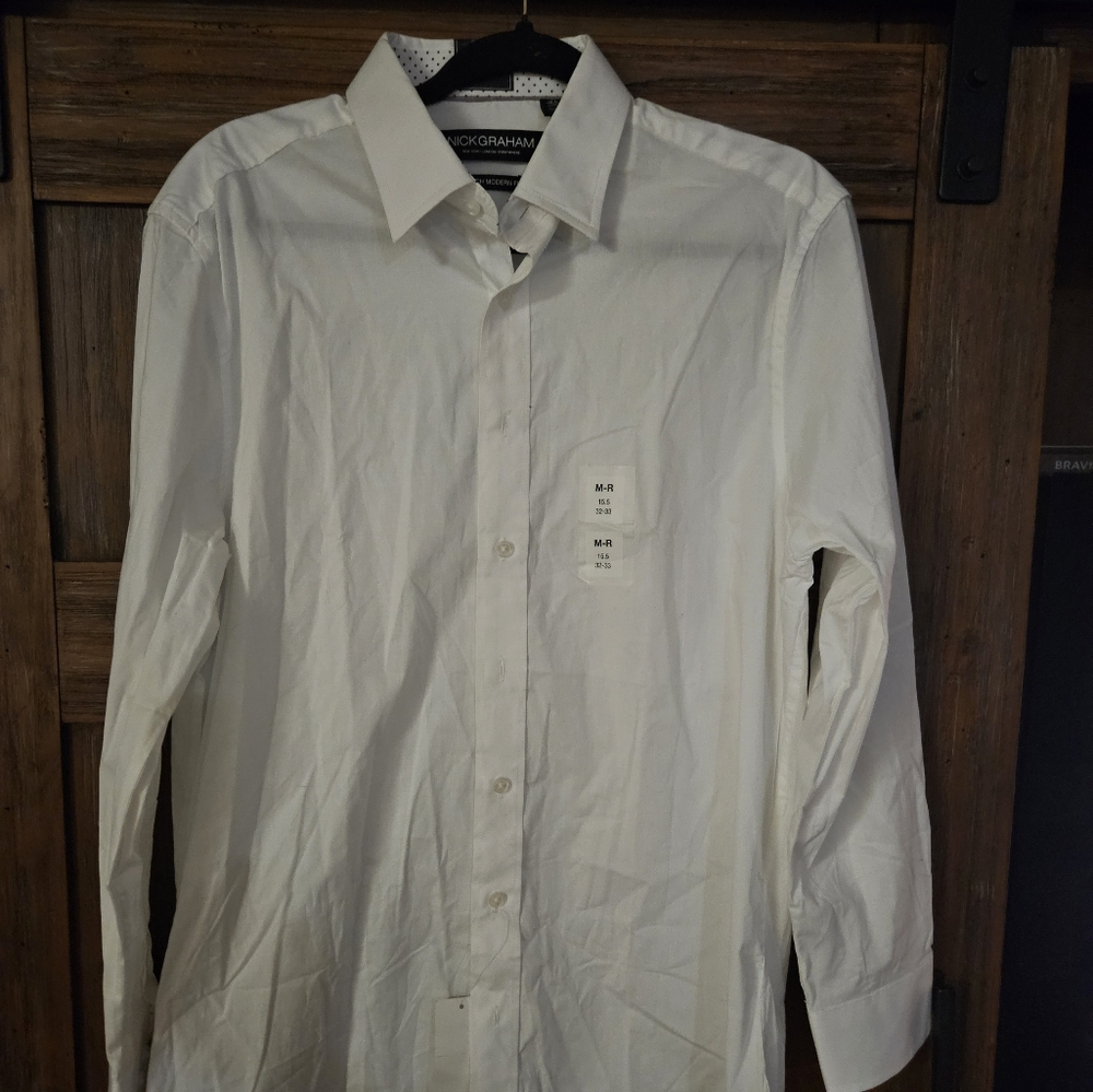 Mens White Dress Shirt